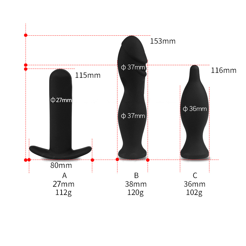 Phích cắm hậu môn bơm hơi tăng kích thước đầu dương vật gay