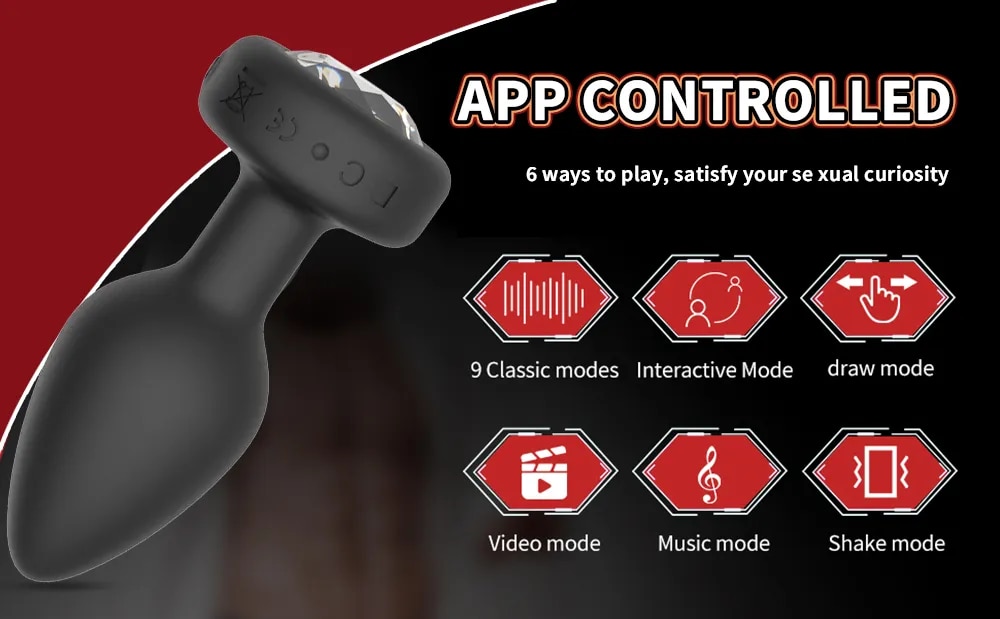 Phích cắm hậu môn Love Spouse Bluetooth điều khiển qua app tiện lợi