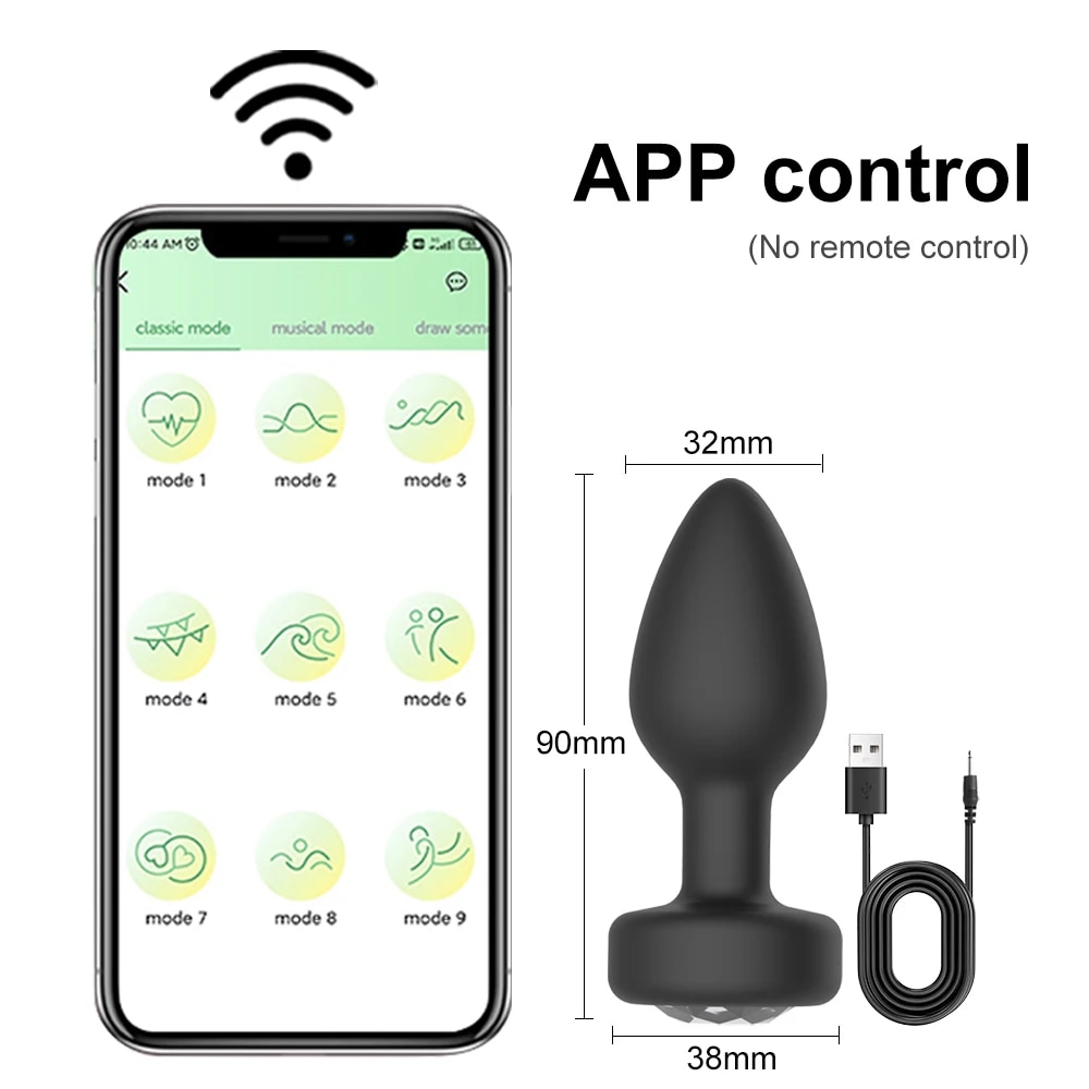 Phích cắm hậu môn Love Spouse Bluetooth điều khiển qua app tiện lợi