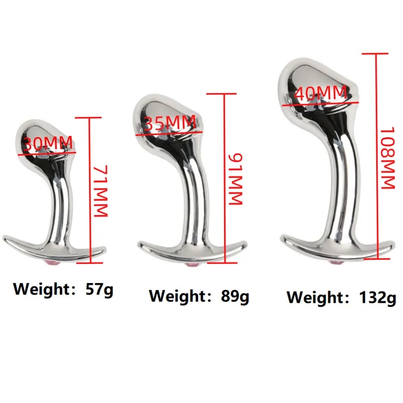 Phích cắm hậu môn inox dương vật giả chất lượng cao bán chạy