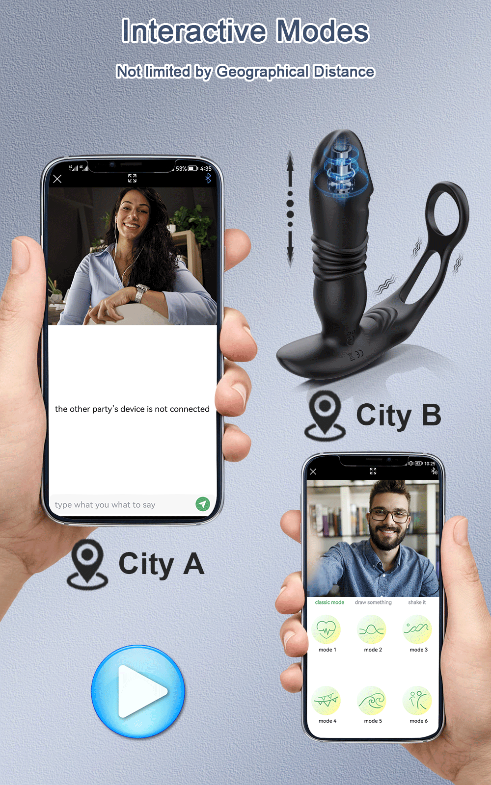 Que rung hậu môn Love Spouse điều khiển app rung thụt mạnh mẽ