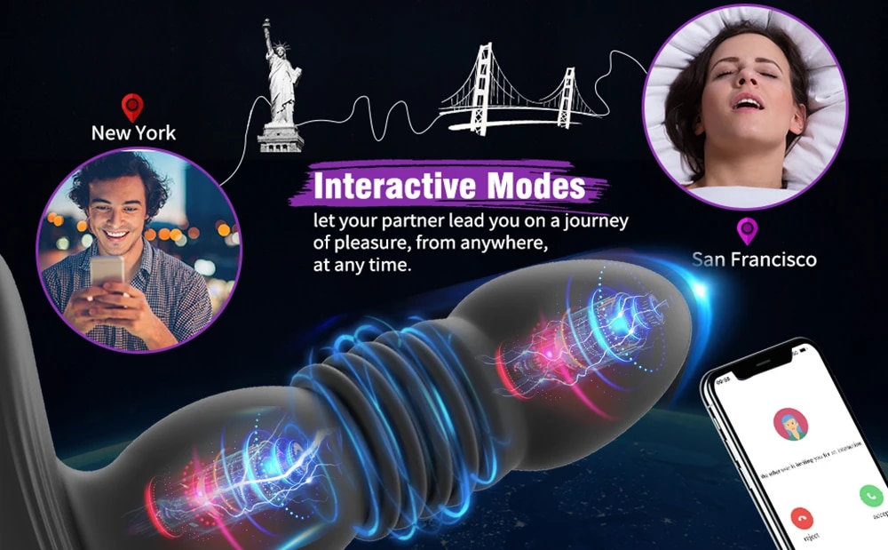 Máy massage rung Love Spouse điều khiển app kích thích hậu môn