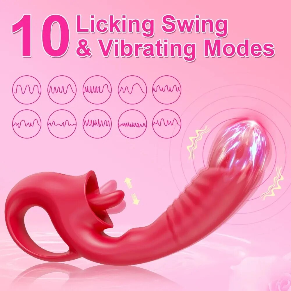 Bán Dương vật giả đa năng kèm lưỡi liếm kích thích giá tốt