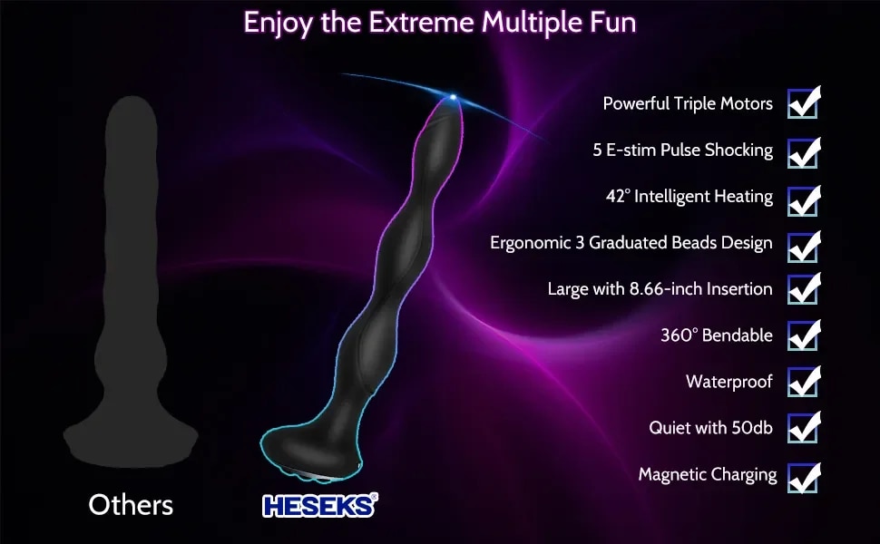 Que rung chuỗi silicon mềm dẻo siêu mềm sưởi ấm kích thích