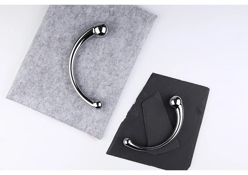 Que inox cong C massage hậu môn kích thích tuyến tiền liệt chất lượng