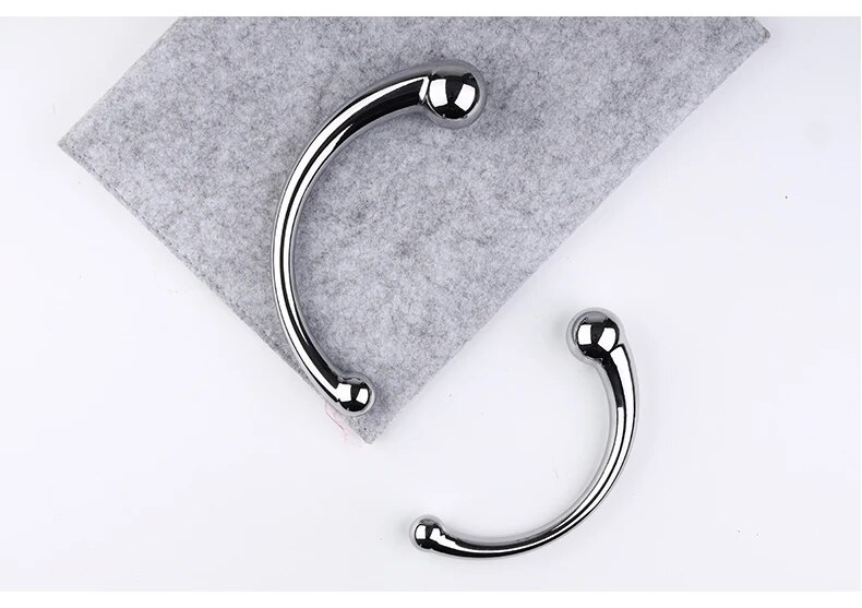 Que inox cong C massage hậu môn kích thích tuyến tiền liệt chất lượng