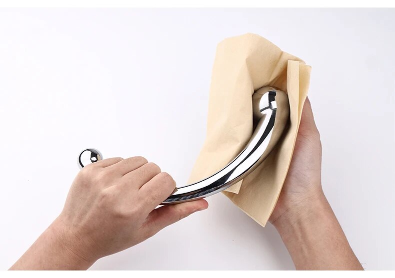 Que inox cong C massage hậu môn kích thích tuyến tiền liệt chất lượng