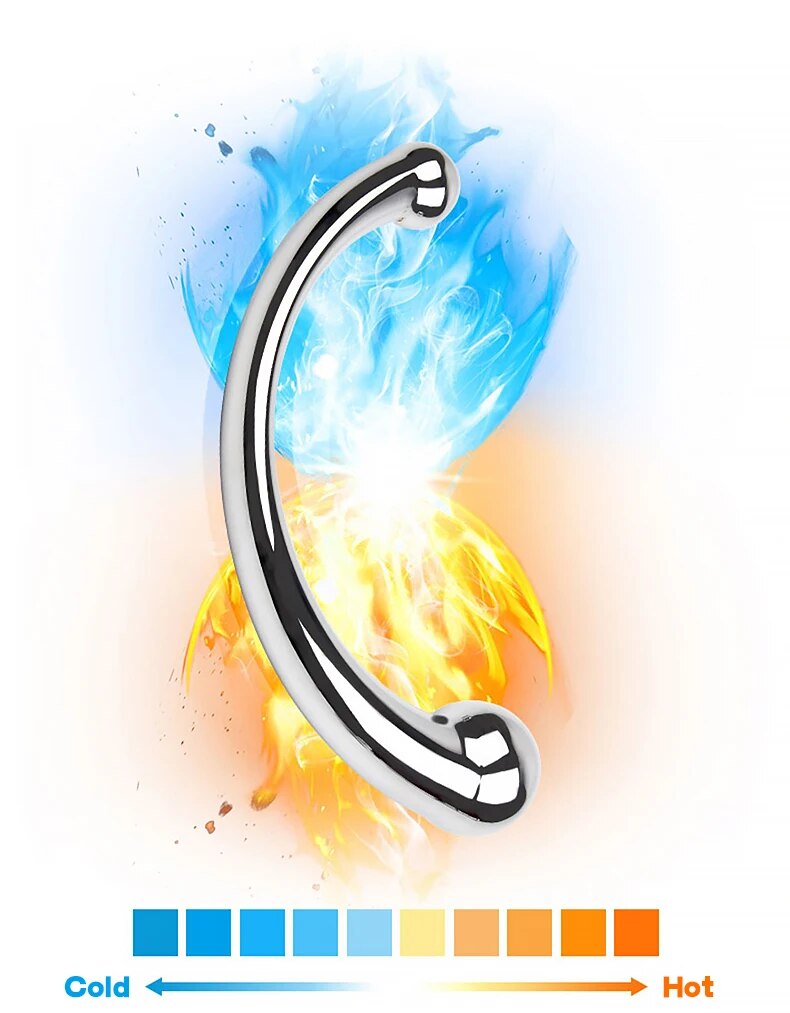 Que inox cong C massage hậu môn kích thích tuyến tiền liệt chất lượng