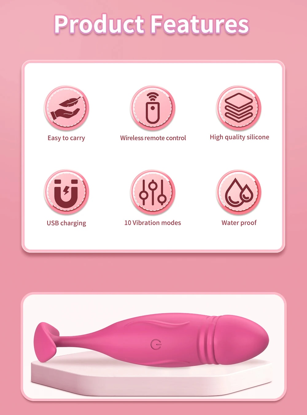 Shop bán Trứng rung tình yêu hình dương vật giả massage âm đạo hậu môn có remote giá sỉ