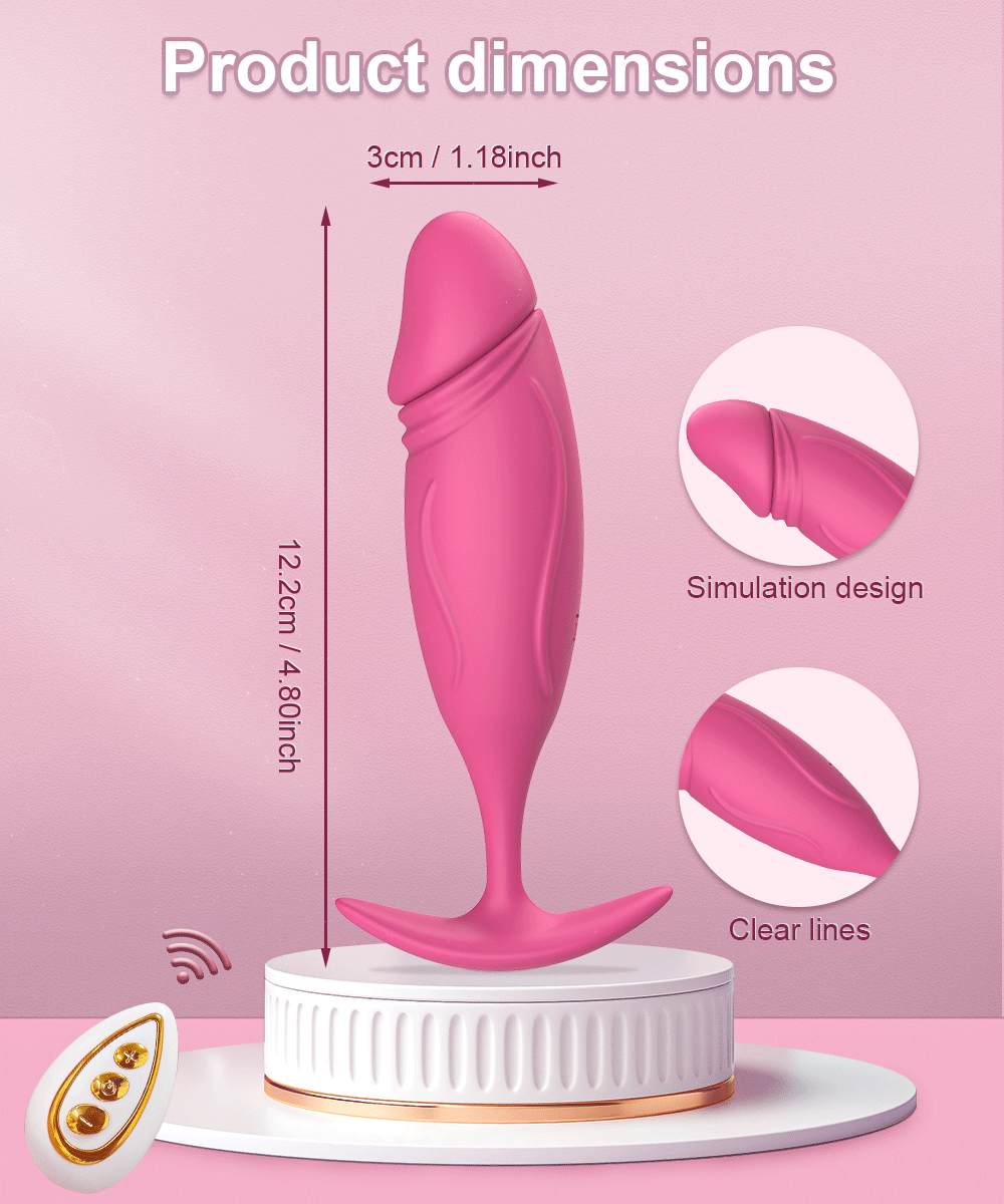 Trứng rung dương vật giả có remote massage âm đạo hậu môn kích thích