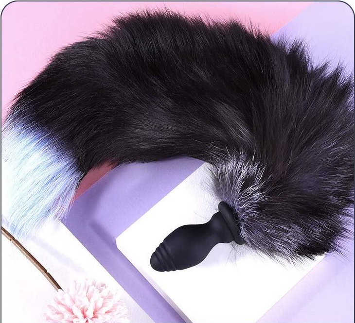 Phân phối Đuôi Cáo SiliCon Cosplay Có Rung Điều Khiển Từ Xa Đuôi Chồn Cắm Hậu Môn chính hãng