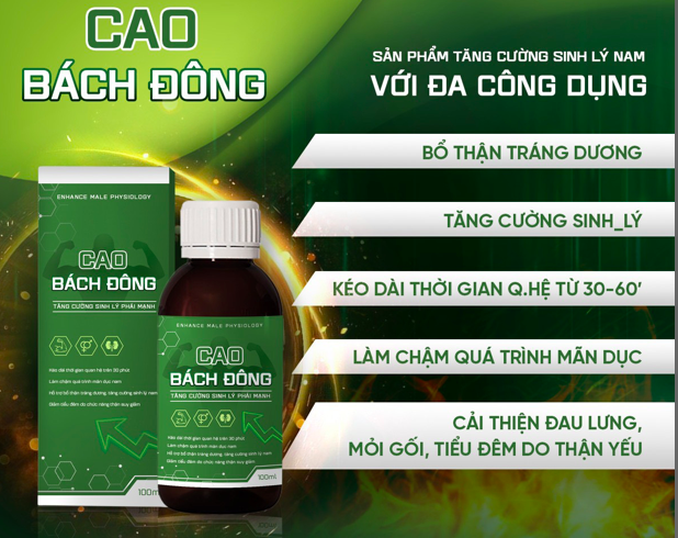 Thuốc Cao Bách Đông bổ thận tráng dương tăng cường sinh lực chính hãng