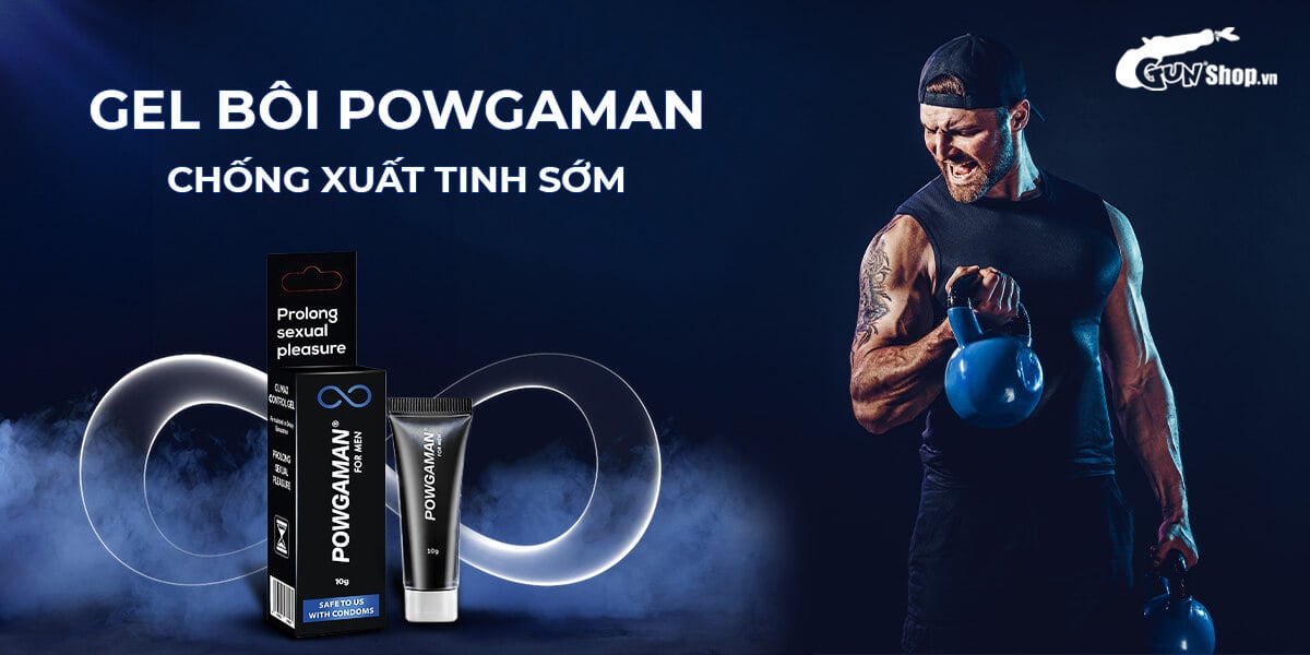 Bỏ sỉ Gel bôi trơn Powgaman chống xuất tinh sớm kéo dài thời gian - Chai 10gr giá rẻ Bỏ sỉ Gel bôi trơn Powgaman chống xuất tinh sớm kéo dài thời gian - Chai 10gr giá rẻ