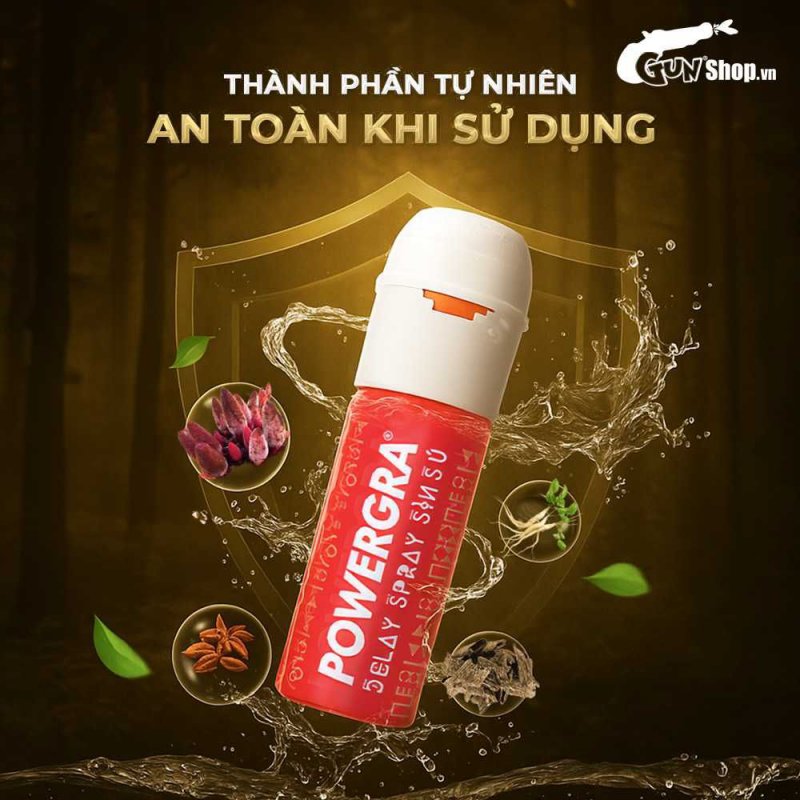Powergra Delay Spray Sìn Sú 12ml kéo dài thời gian tăng khoái cảm