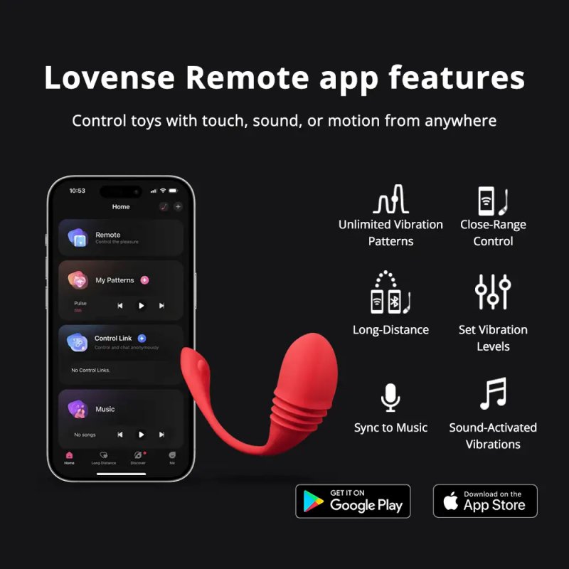 Lovense Vulse trứng rung thụt cao cấp kết nối App tiện lợi