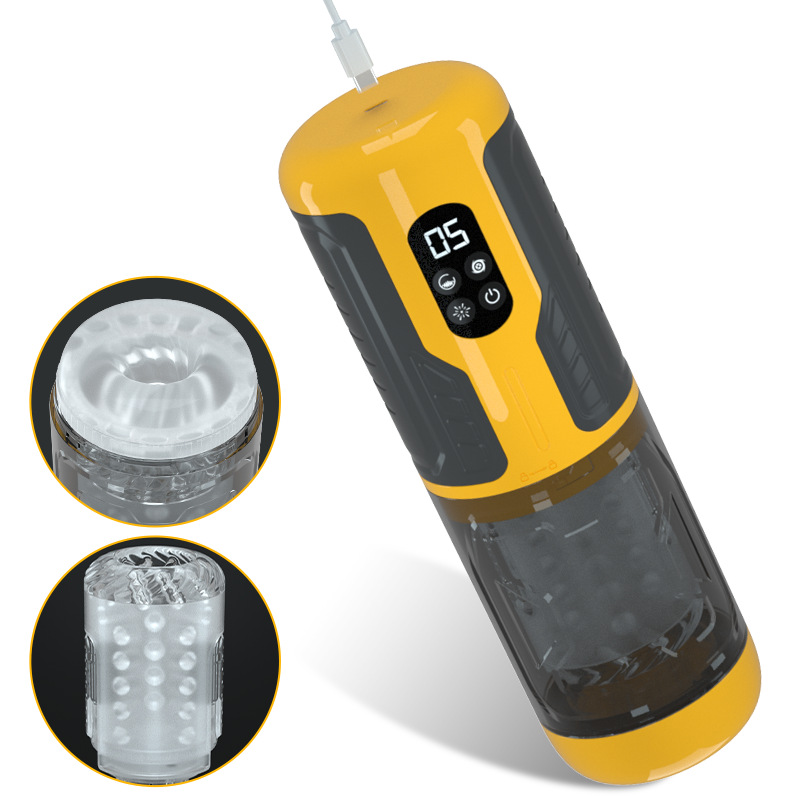 Âm đạo giả D08C 4 in 1 rung thụt xoay bú liếm hút tự động