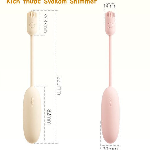 Trứng rung 2 đầu Svakom Shimmer kiểm soát qua App kích thích đa điểm thăng hoa