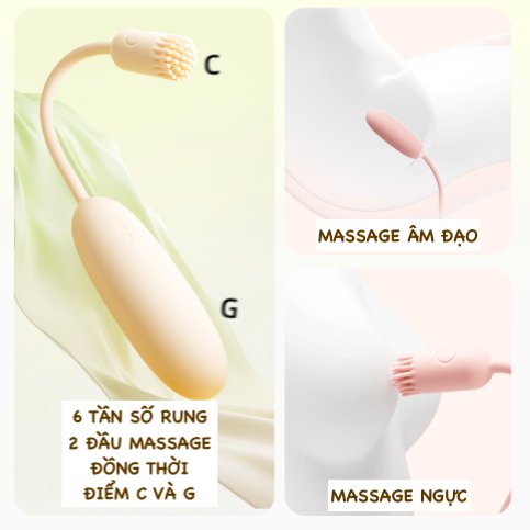 Trứng rung 2 đầu Svakom Shimmer kiểm soát qua App kích thích đa điểm thăng hoa