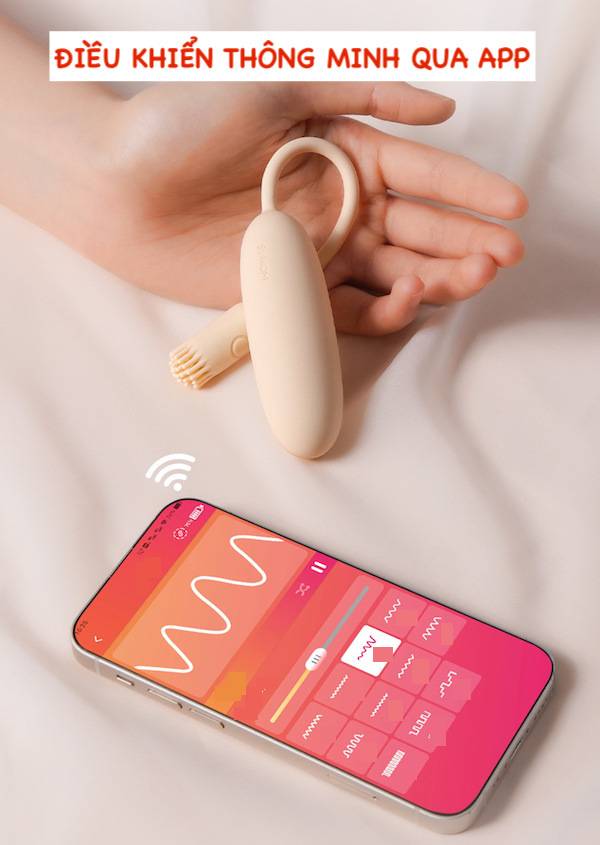 Thông tin Trứng rung 2 đầu Svakom Shimmer điều khiển thông minh qua App nhập khẩu