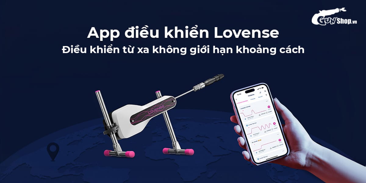 Lovense Sex Machine Mini máy rung tự động điều khiển app giá tốt