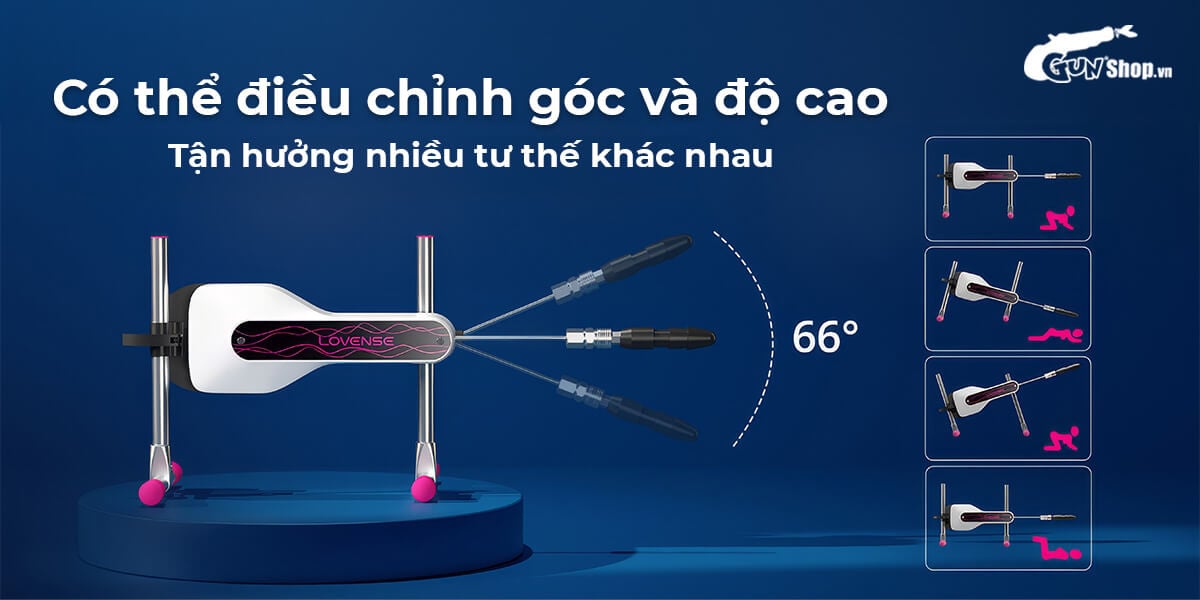 Lovense Sex Machine Mini máy rung tự động điều khiển app giá tốt