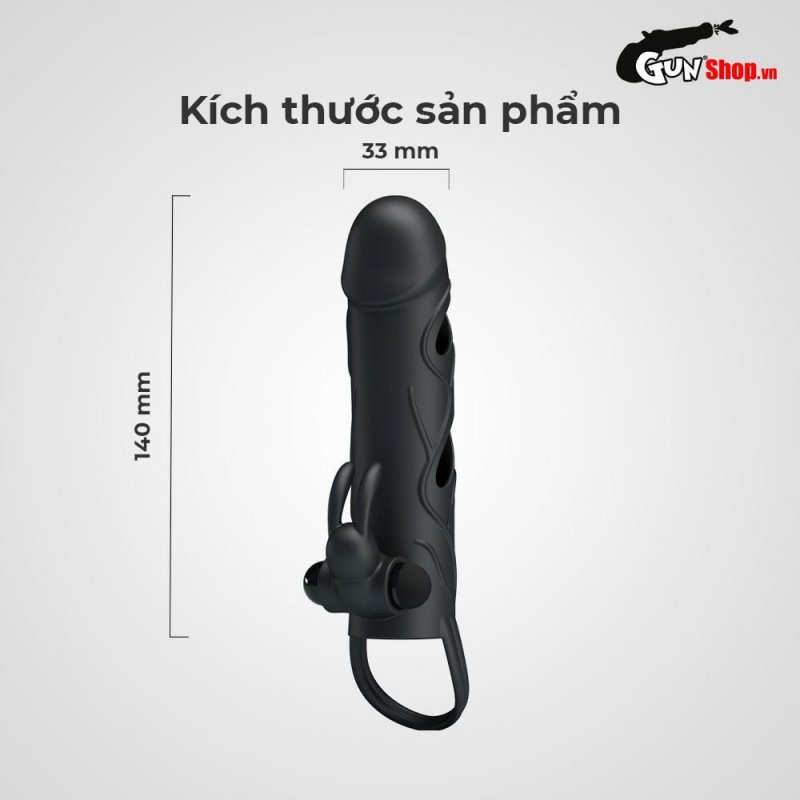 Bao cao su đôn dên rung Pretty Love 5.5 inch an toàn thú vị