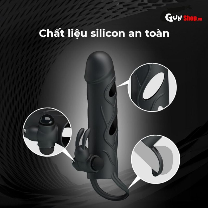 Bao cao su đôn dên rung Pretty Love 5.5 inch an toàn thú vị