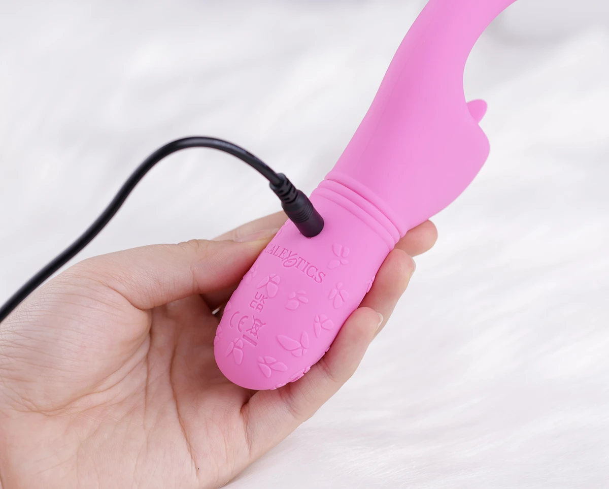 Review Dương vật giả CalExotics Kiss Flicker rung kích thích điểm G kết hợp lưỡi liếm hàng xách tay