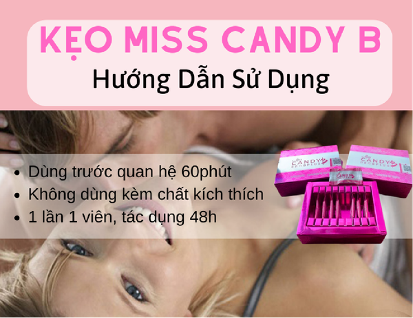 Mua Kẹo sâm tăng cường sinh lý nữ Miss Candy B kích thích ham muốn tình dục nhập khẩu