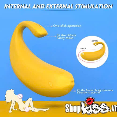 Trứng rung quả chuối S-Hande Naughty Banana cao cấp sành điệu