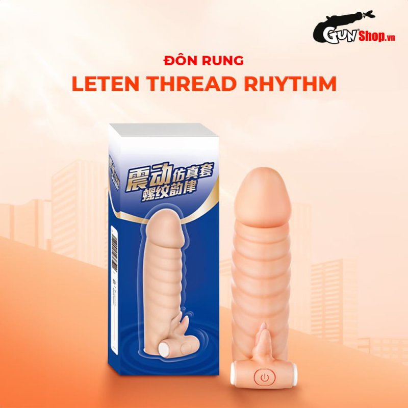 Bao cao su Leten Thread Rhythm rung sướng đôn rên kích thích