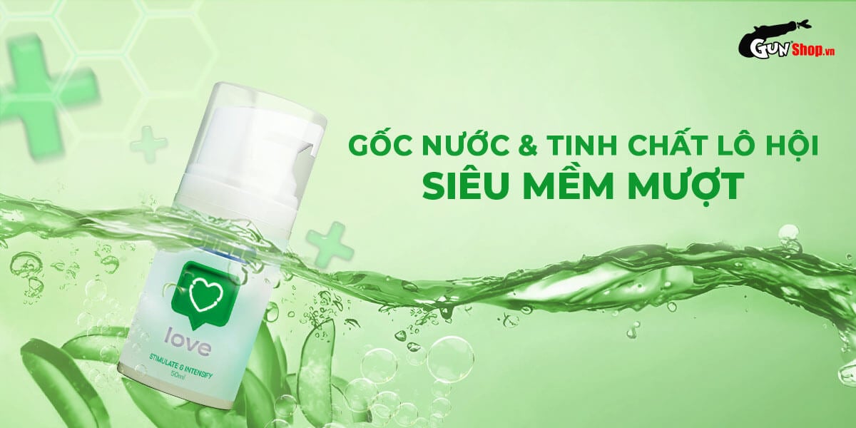 Bảng giá Gel bôi trơn se khít âm đạo và tăng khoái cảm nữ Shell Love Green - Chai 50ml giá sỉ