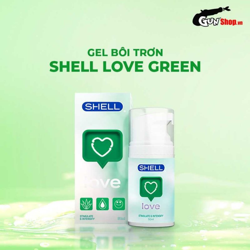 Gel bôi trơn Shell Love Green 50ml - Se khít, tăng khoái cảm