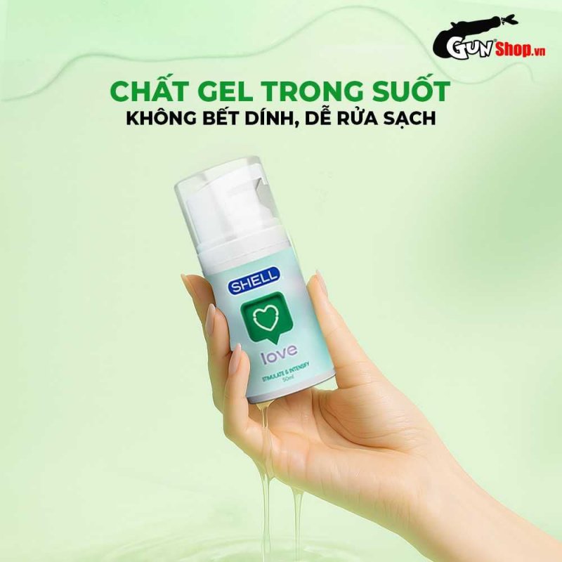 Gel bôi trơn Shell Love Green 50ml - Se khít, tăng khoái cảm