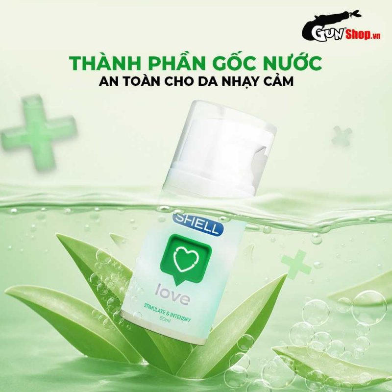 Gel bôi trơn Shell Love Green 50ml - Se khít, tăng khoái cảm