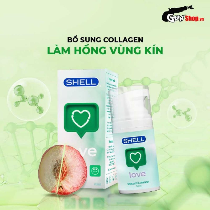 Gel bôi trơn Shell Love Green 50ml - Se khít, tăng khoái cảm