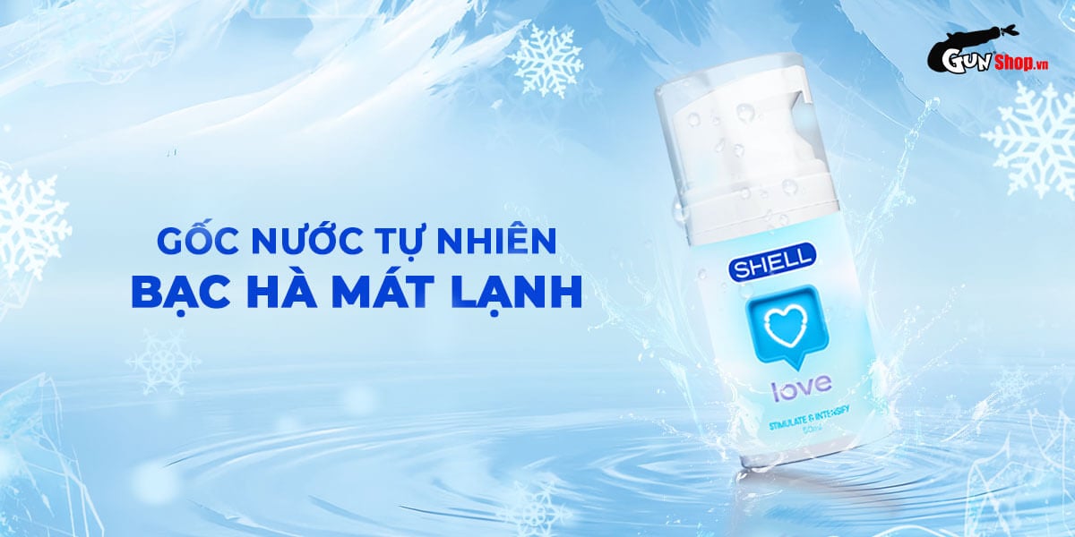 Cung cấp Gel bôi trơn se khít âm đạo và tăng khoái cảm nữ Shell Love Blue - Chai 50ml loại tốt