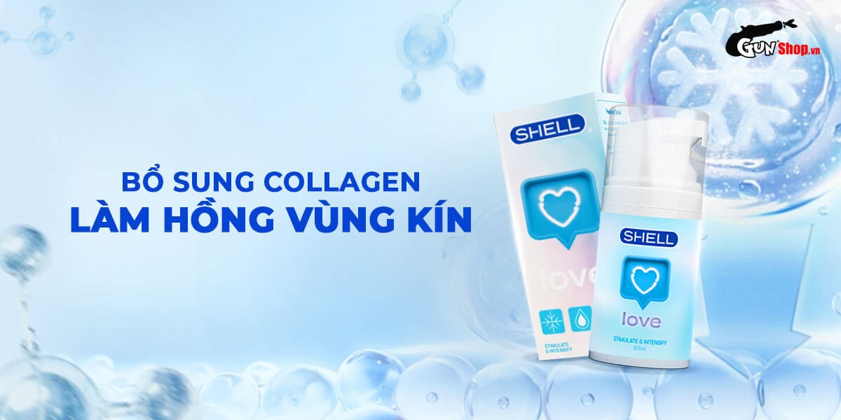 Cung cấp Gel bôi trơn se khít âm đạo và tăng khoái cảm nữ Shell Love Blue - Chai 50ml loại tốt