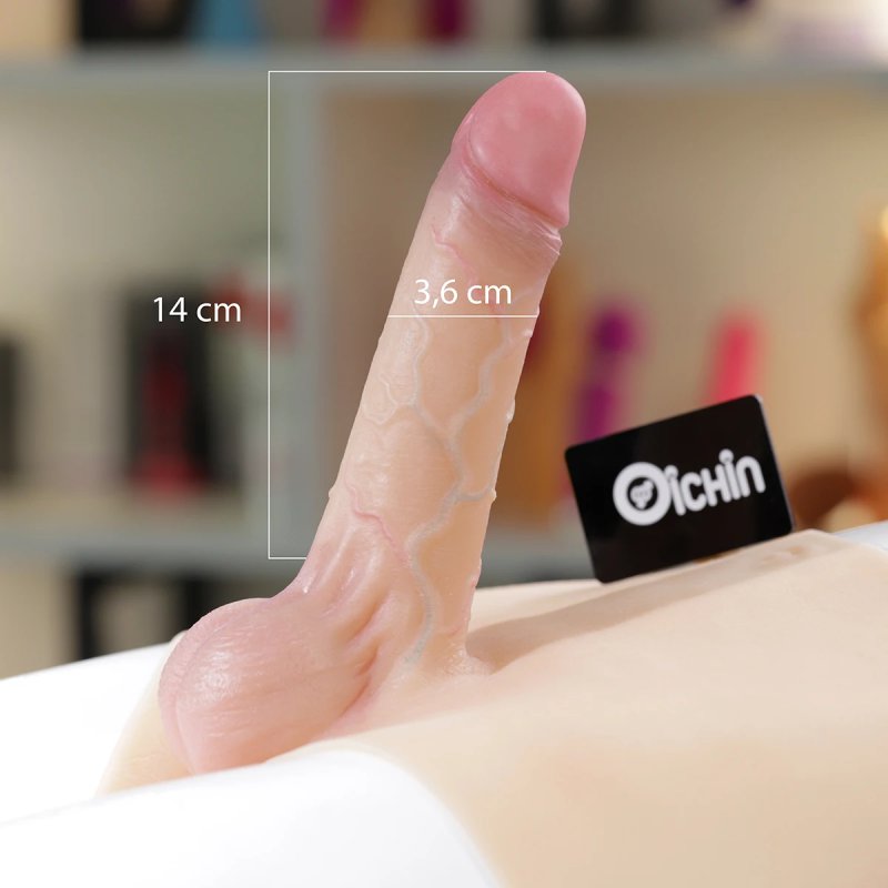 Dương vật giả nam rỗng silicone mềm mại thiết kế tiện lợi
