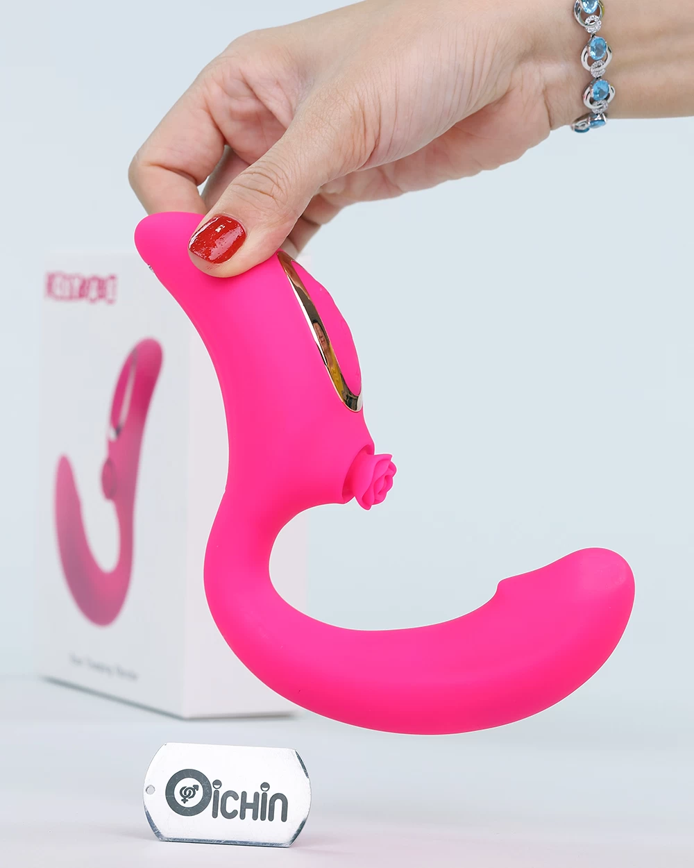 Máy massage Loving World Rose cao cấp kích thích nhánh hoa hồng