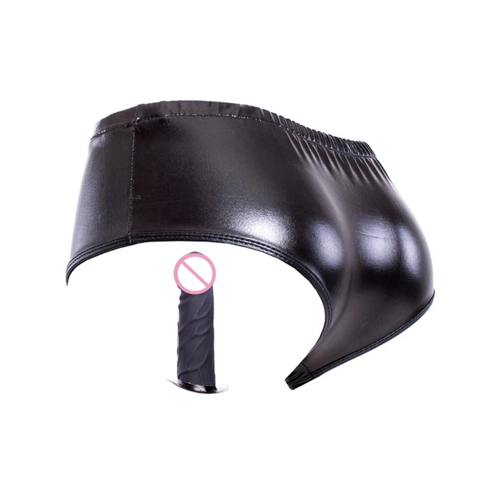 Bỏ sỉ Dương vật giả gắn quần lót da PU sextoy đồ chơi cho les nhập khẩu