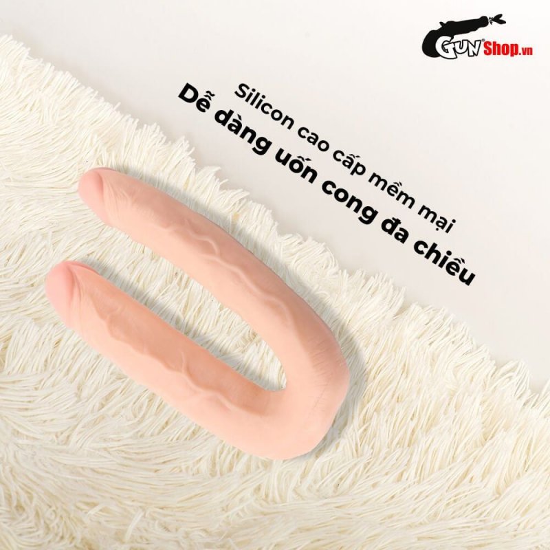 Dương vật giả 2 đầu Chisa Ballsy 12.8 inch, cực thật, kích thích max