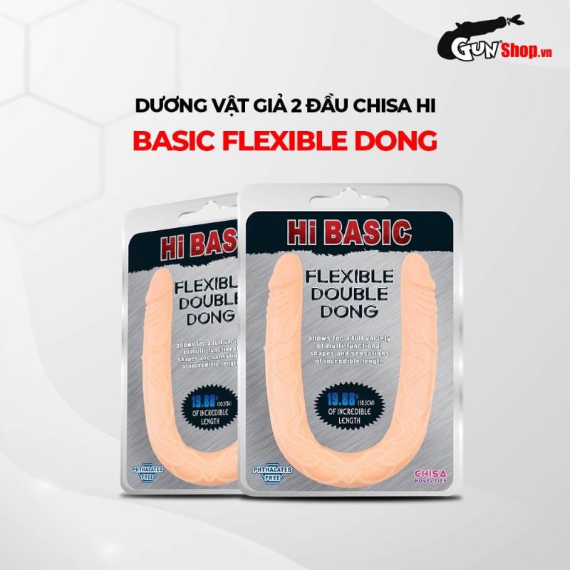 Chisa Hi Basic Flexible Dong đôi đầu siêu mềm mịn kích thích