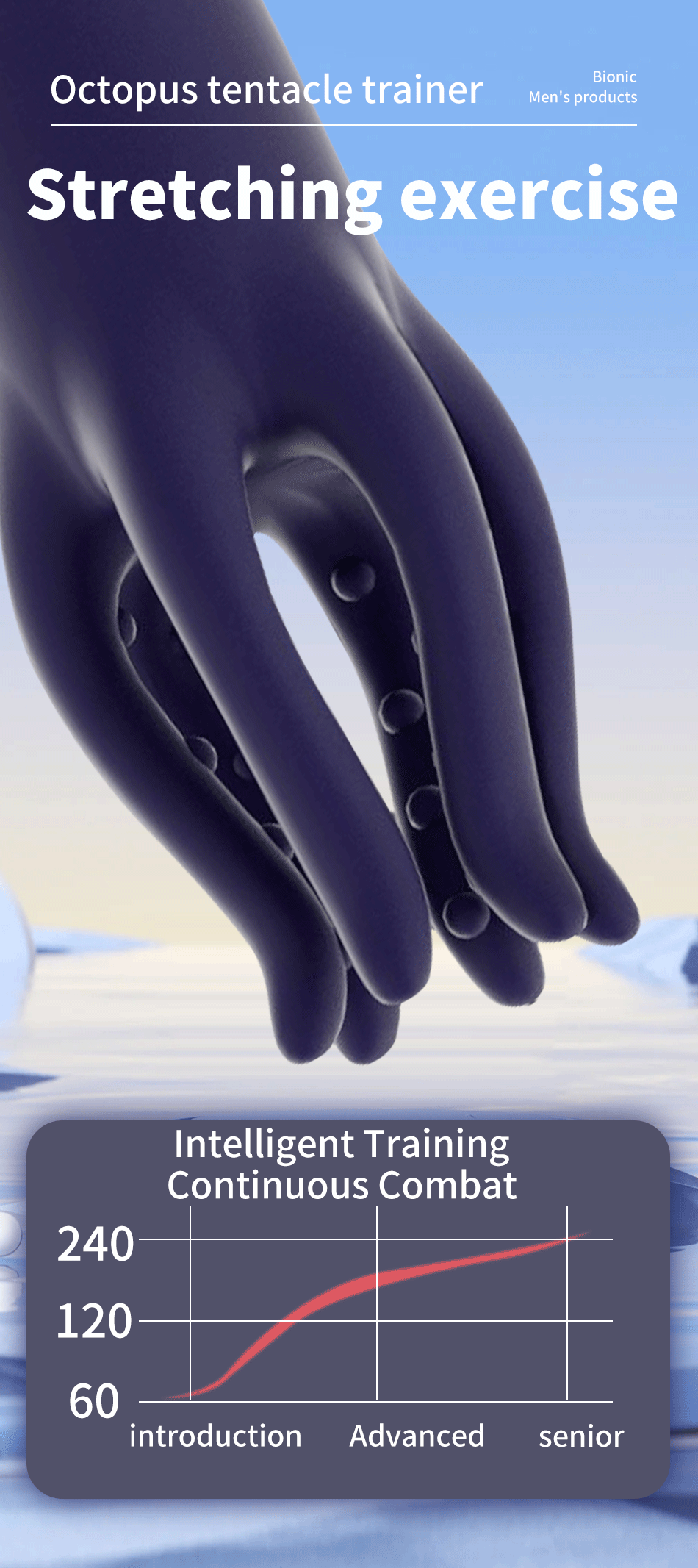 Máy massage bạch tuộc Heseks tăng cường cương cứng hiệu quả