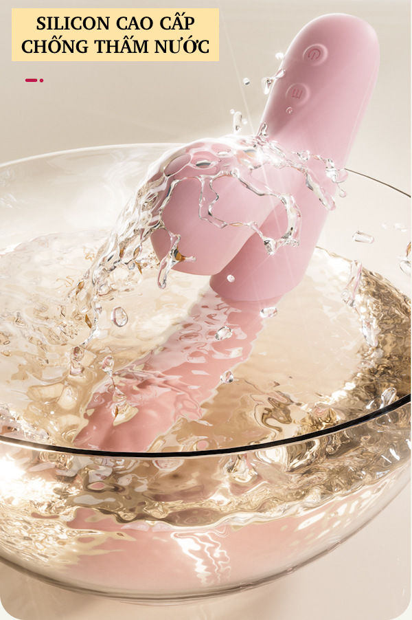 Dương vật giả Jiuuy Gummy rung mút toả nhiệt kích thích điểm G