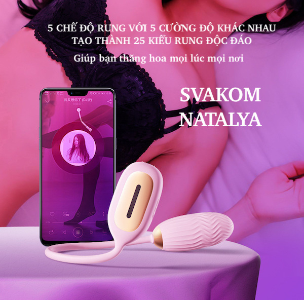 Bảng giá Trứng rung Svakom Natalya điều khiển qua app có cảm biến âm thanh giá rẻ