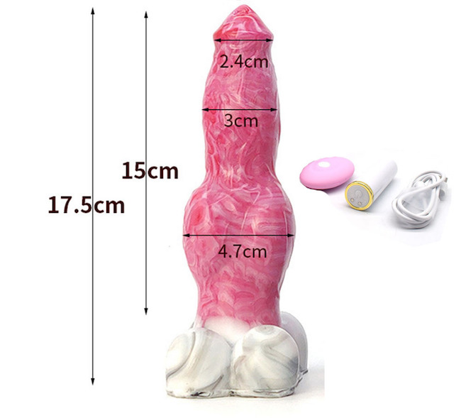 FAAK Hellfire Dương Vật Giả Sói Rung Siêu Thật Kích Thích Mạnh