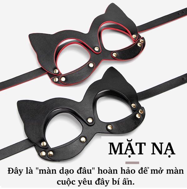Review Bộ đồ chơi 8 món bạo dâm BDSM cao cấp sang trọng màu đen đỏ cực đẹp chính hãng