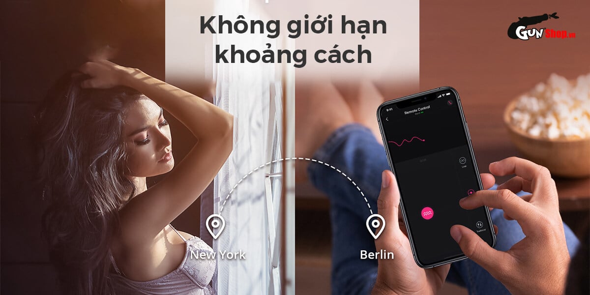 Máy massage Lovense Osci 2 điểm G Bluetooth điều khiển app thông minh
