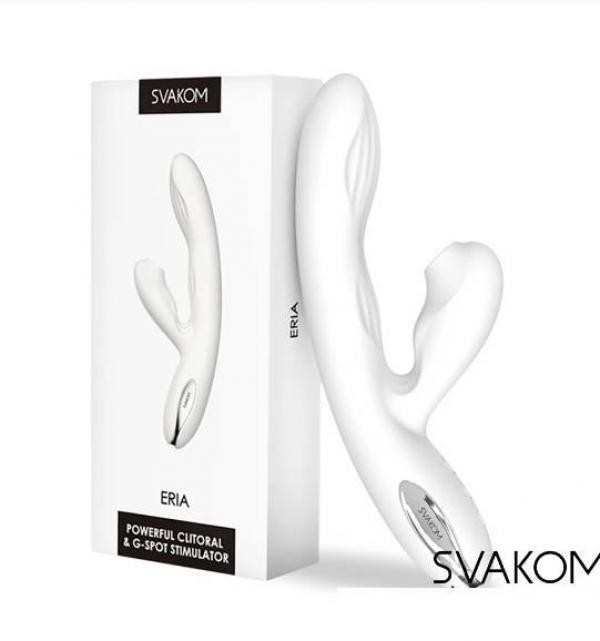 Dương vật giả Svakom Eria cu giả rung mút sưởi ấm kích thích vùng kín